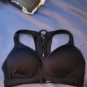 La SENZA Black Lace-Up Bra Intimates & Sleepwear
